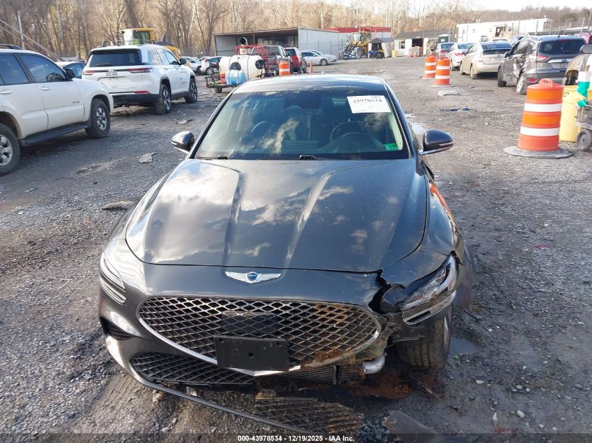 2022 Genesis G70 2.0T Rwd VIN: KMTG34TA6NU099538 Lot: 43978534