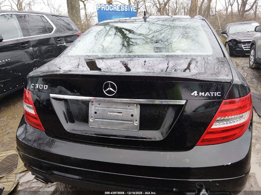 2013 Mercedes-Benz C 300 Sport 4Matic VIN: WDDGF8AB6DG088387 Lot: 43978556