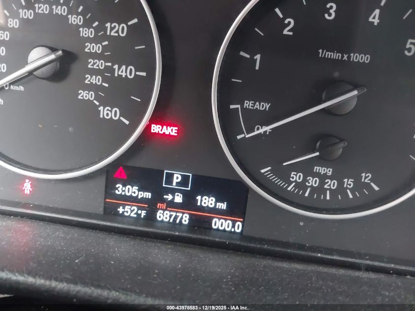 2015 BMW 320I xDrive VIN: WBA3C3C58FK200759 Lot: 43978583