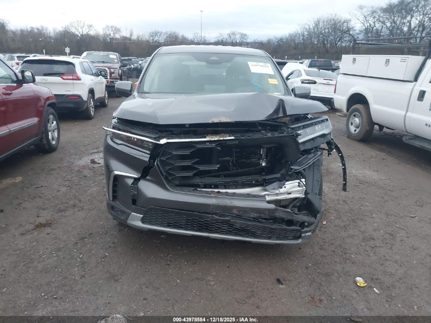 2025 Honda Pilot Ex-L VIN: 5FNYG2H49SB043922 Lot: 43978584