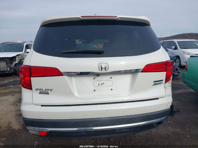 2016 Honda Pilot Touring VIN: 5FNYF6H96GB066538 Lot: 43978601