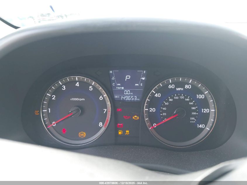 2013 Hyundai Accent Gls VIN: KMHCU4AE5DU431334 Lot: 43978606