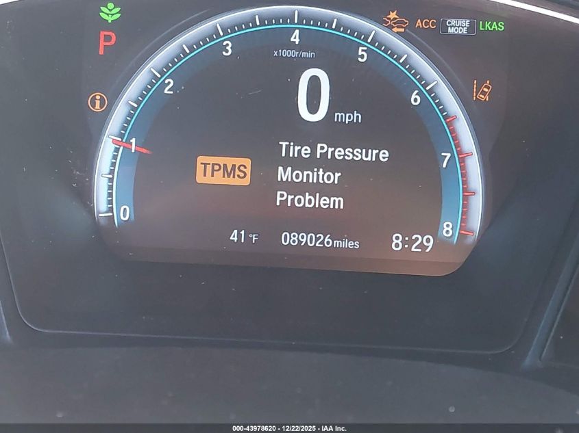 2019 Honda Civic Lx VIN: SHHFK7H32KU420843 Lot: 43978620