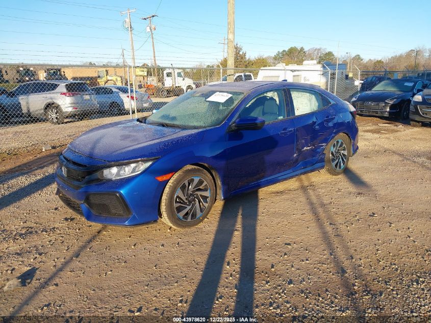 2019 Honda Civic Lx VIN: SHHFK7H32KU420843 Lot: 43978620