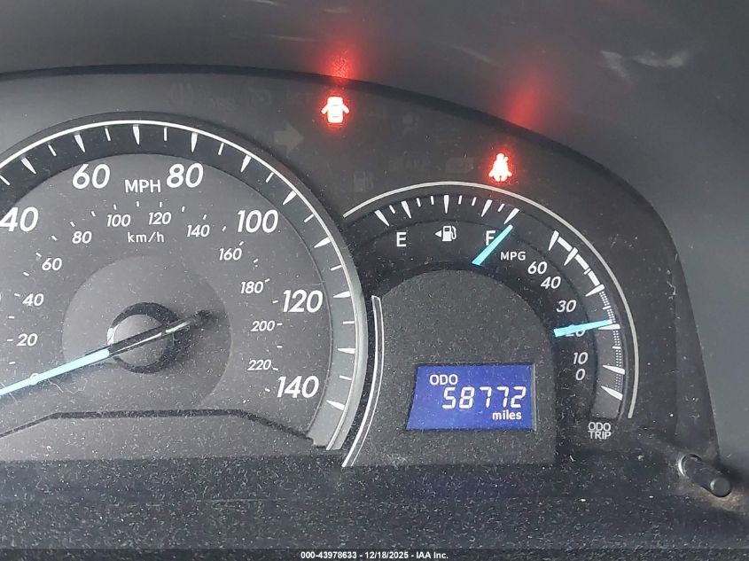 2013 Toyota Camry Le VIN: 4T4BF1FK8DR279509 Lot: 43978633