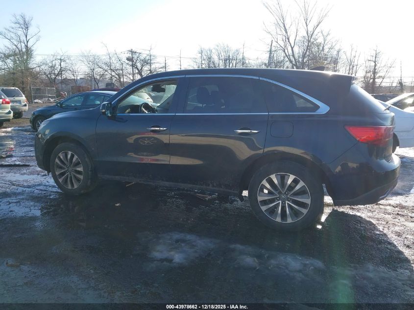 2014 Acura Mdx Technology Pkg W/Entertainment Pkg VIN: 5FRYD4H63EB022234 Lot: 43978662