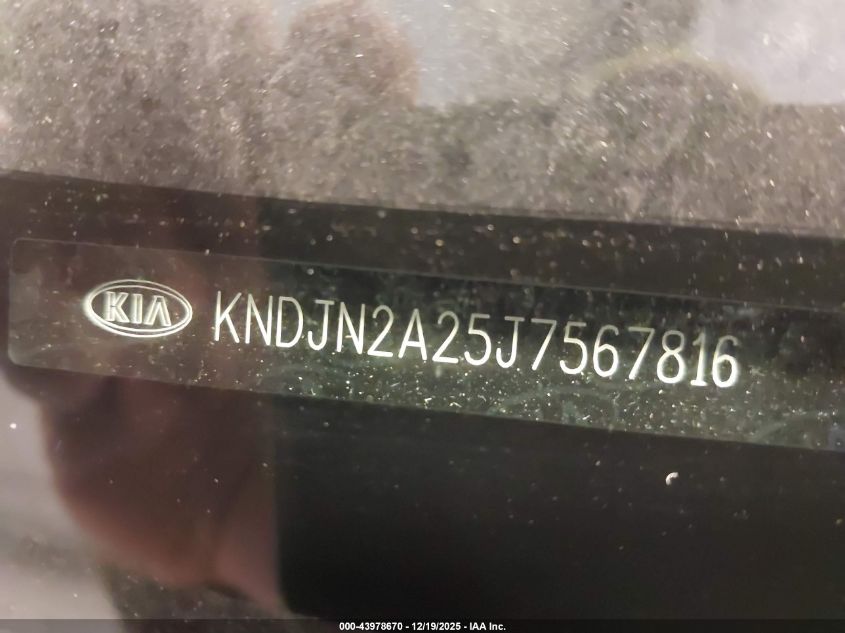 2018 Kia Soul VIN: KNDJN2A25J7567816 Lot: 43978670