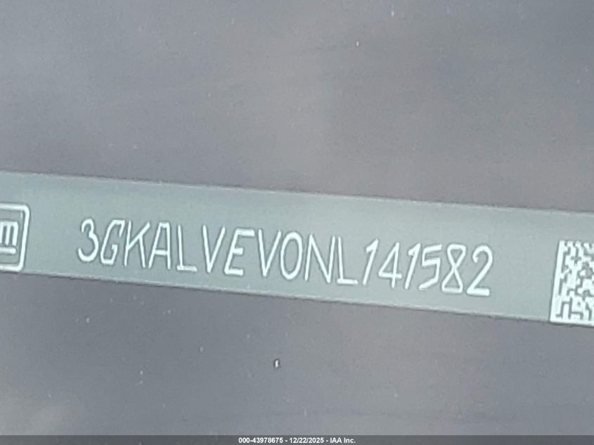 2022 GMC Terrain Awd Slt VIN: 3GKALVEV0NL141582 Lot: 43978675