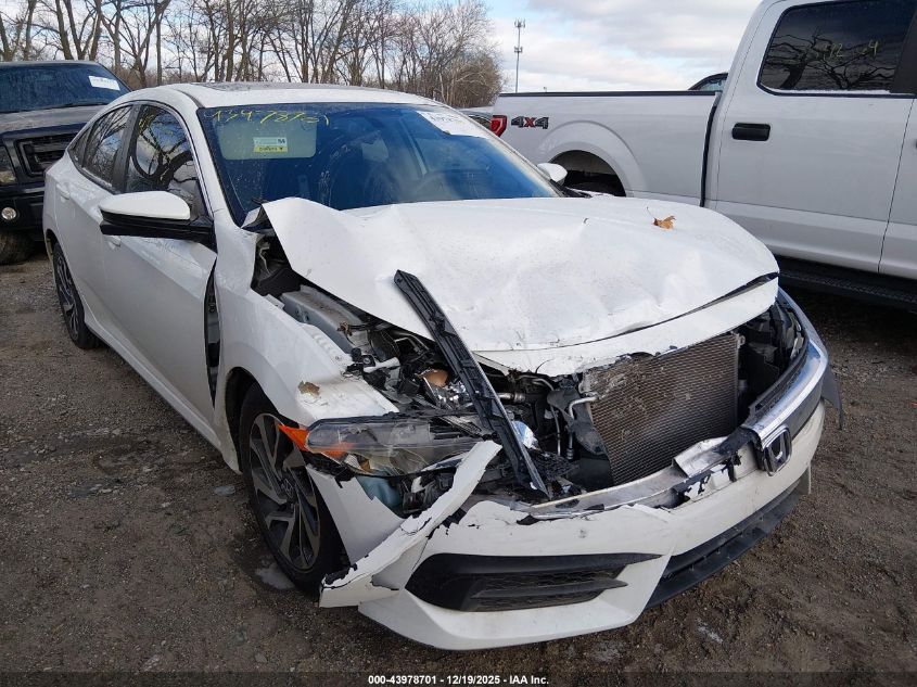 2018 Honda Civic Ex VIN: 19XFC2F73JE037585 Lot: 43978701