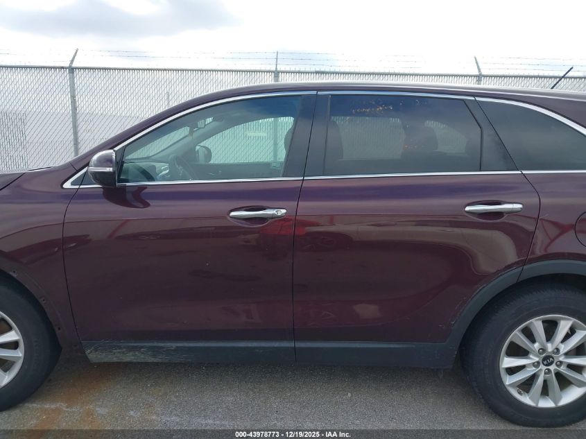 2019 Kia Sorento 2.4L Lx VIN: 5XYPG4A34KG560613 Lot: 43978773