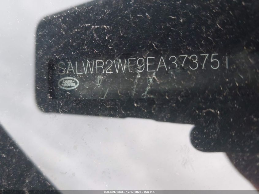 2014 Land Rover Range Rover Sport 3.0L V6 Supercharged Hse VIN: SALWR2WF9EA373751 Lot: 43978834