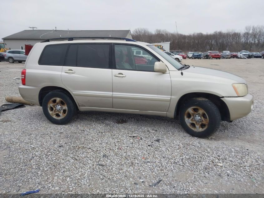 2002 Toyota Highlander V6 VIN: JTEGF21A920044576 Lot: 43978858