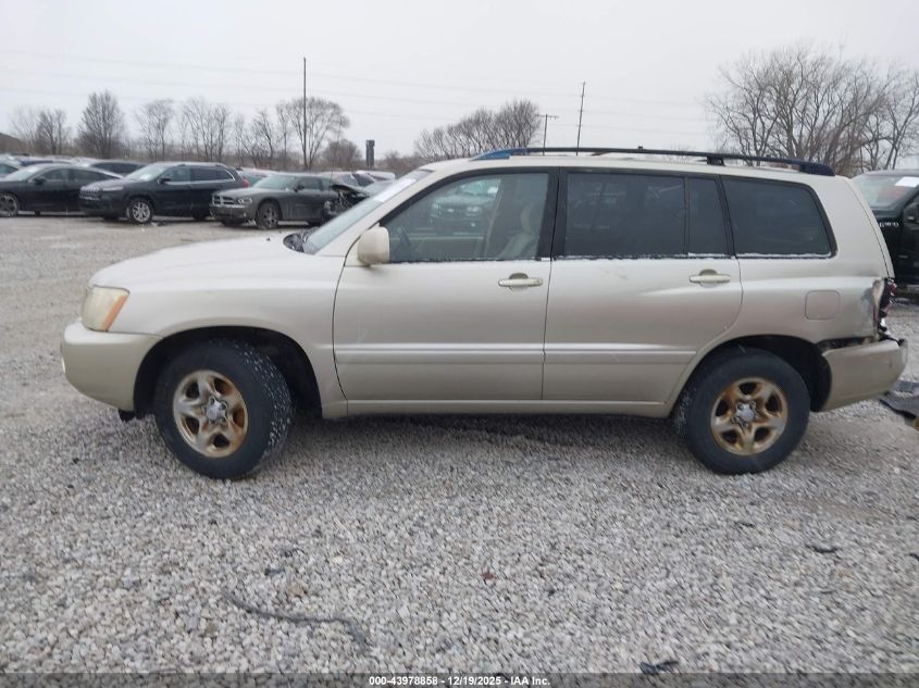2002 Toyota Highlander V6 VIN: JTEGF21A920044576 Lot: 43978858