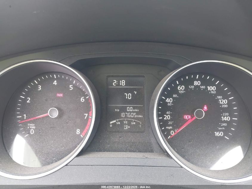 2017 Volkswagen Jetta 1.4T S VIN: 3VW167AJ5HM369154 Lot: 43978865