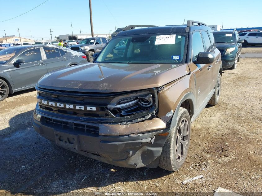 2022 Ford Bronco Sport Outer Banks VIN: 3FMCR9C67NRE28593 Lot: 43978877