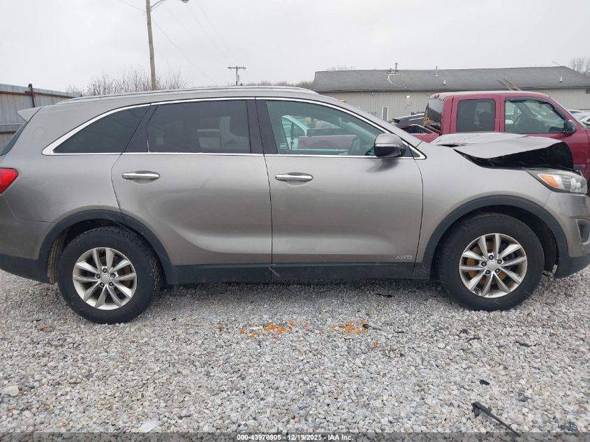 2017 Kia Sorento 2.4L Lx VIN: 5XYPGDA30HG200036 Lot: 43978905