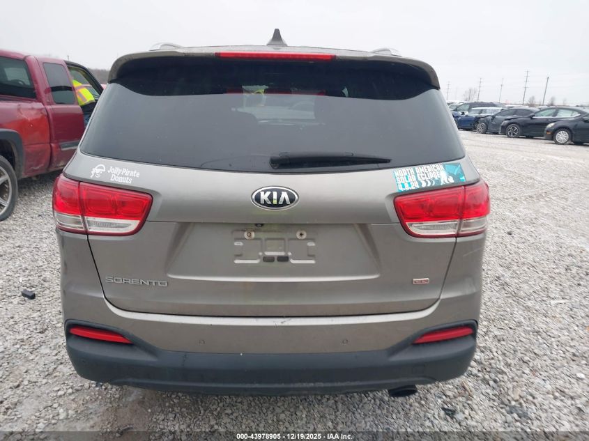 2017 Kia Sorento 2.4L Lx VIN: 5XYPGDA30HG200036 Lot: 43978905
