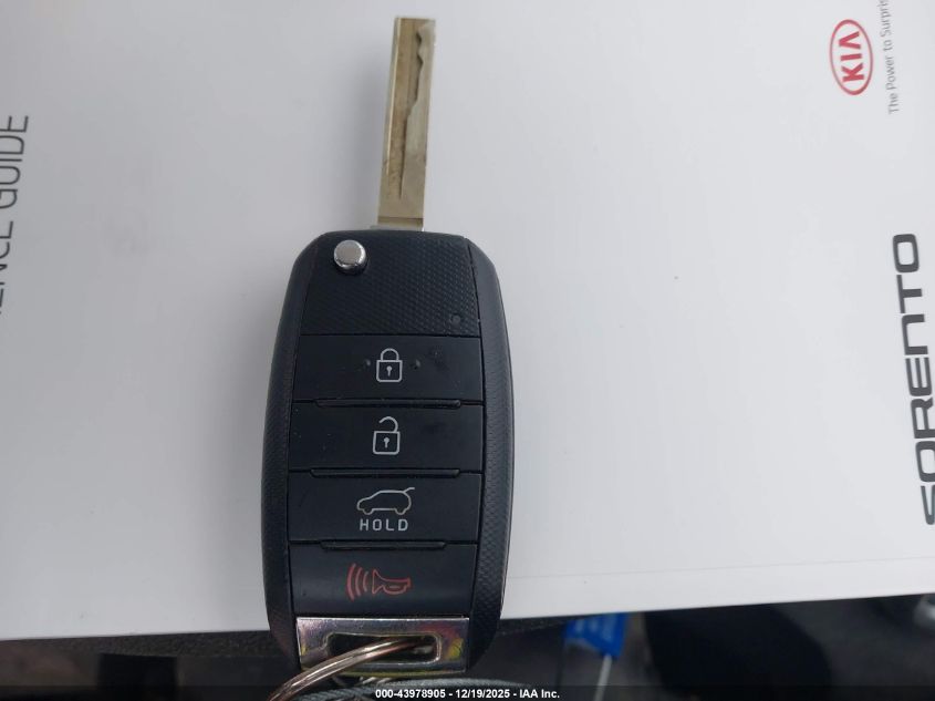 2017 Kia Sorento 2.4L Lx VIN: 5XYPGDA30HG200036 Lot: 43978905