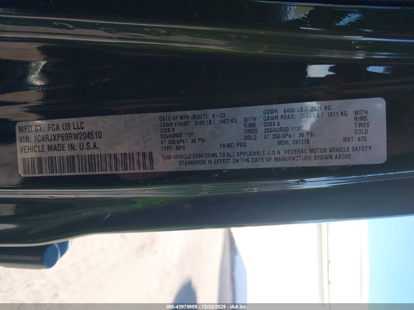 2024 Jeep Wrangler 4Xe Sahara 4Xe VIN: 1C4RJXP69RW204510 Lot: 43978959