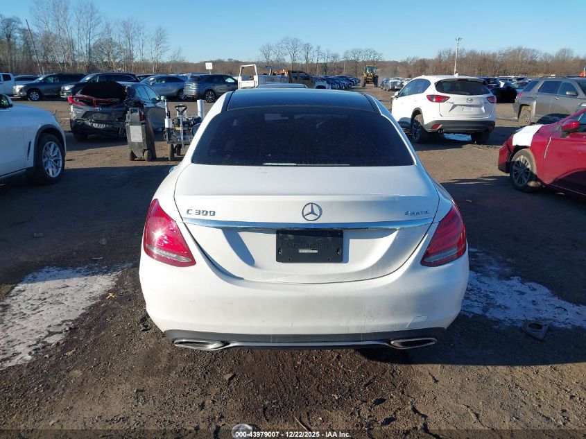 2015 Mercedes-Benz C 300 4Matic VIN: 55SWF4KBXFU081919 Lot: 43979007