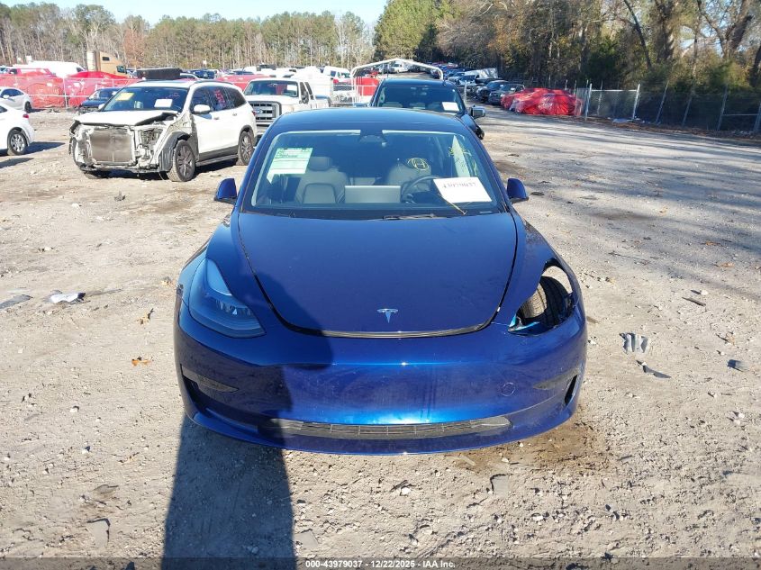 2023 Tesla Model 3 Rear-Wheel Drive VIN: 5YJ3E1EA0PF694979 Lot: 43979037