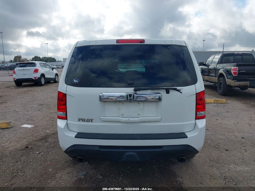 2012 Honda Pilot Ex-L VIN: 5FNYF3H55CB009625 Lot: 43979061