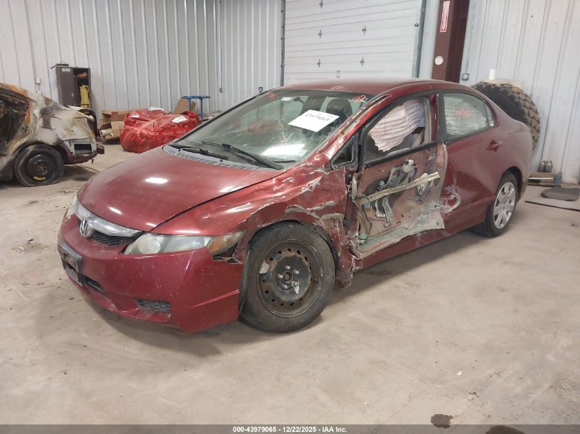 2010 Honda Civic Lx VIN: 2HGFA1F57AH535132 Lot: 43979065