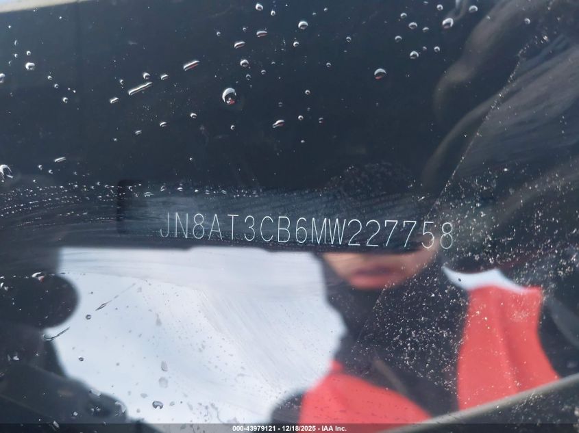 2021 Nissan Rogue Sl Intelligent Awd VIN: JN8AT3CB6MW227758 Lot: 43979121