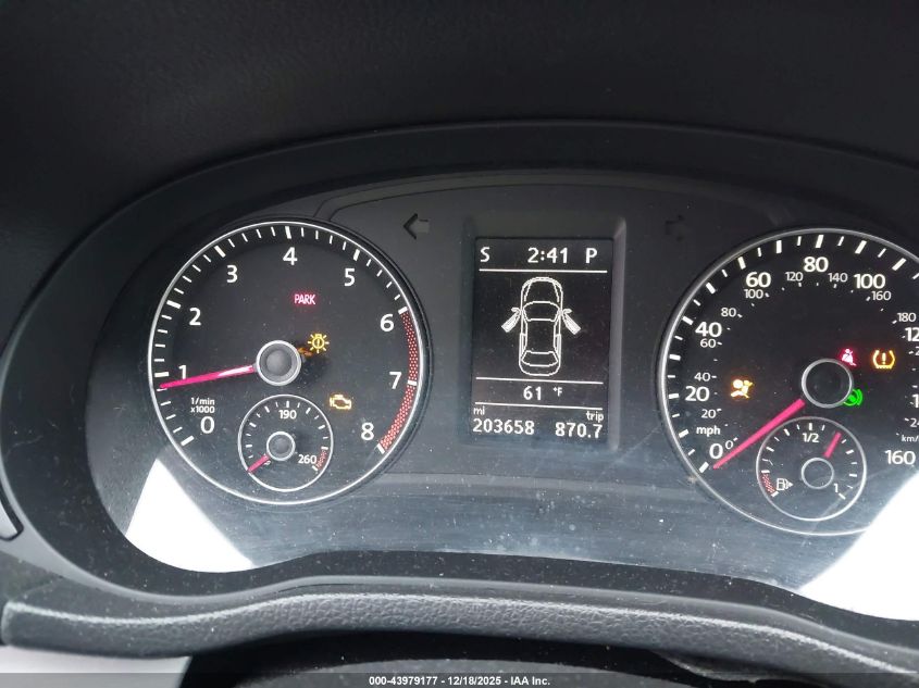 2013 Volkswagen Passat 2.5L Se VIN: 1VWBP7A30DC058035 Lot: 43979177