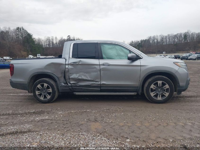 2017 Honda Ridgeline Rtl VIN: 5FPYK3F51HB016147 Lot: 43979203