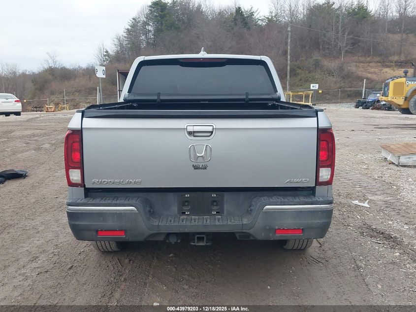 2017 Honda Ridgeline Rtl VIN: 5FPYK3F51HB016147 Lot: 43979203