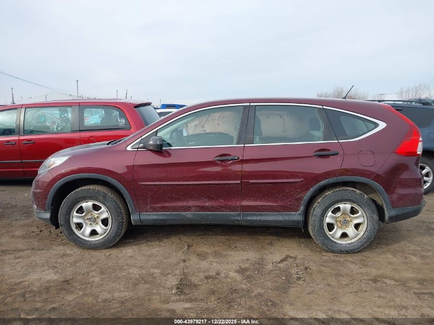 2015 Honda Cr-V Lx VIN: 5J6RM4H39FL015289 Lot: 43979217