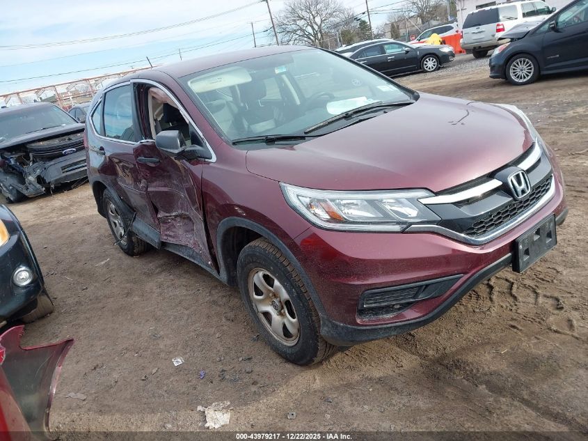 2015 Honda Cr-V Lx VIN: 5J6RM4H39FL015289 Lot: 43979217