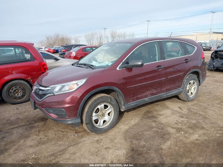 2015 Honda Cr-V Lx VIN: 5J6RM4H39FL015289 Lot: 43979217