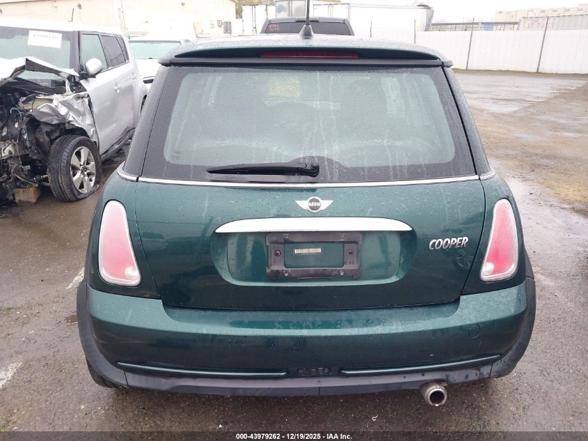 2005 Mini Cooper VIN: WMWRC33575TK60776 Lot: 43979262