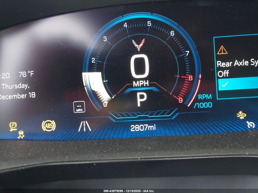 2026 Chevrolet Corvette Z06 , 3Lz, Rwd VIN: 1G1YF3D36T5600769 Lot: 43979296