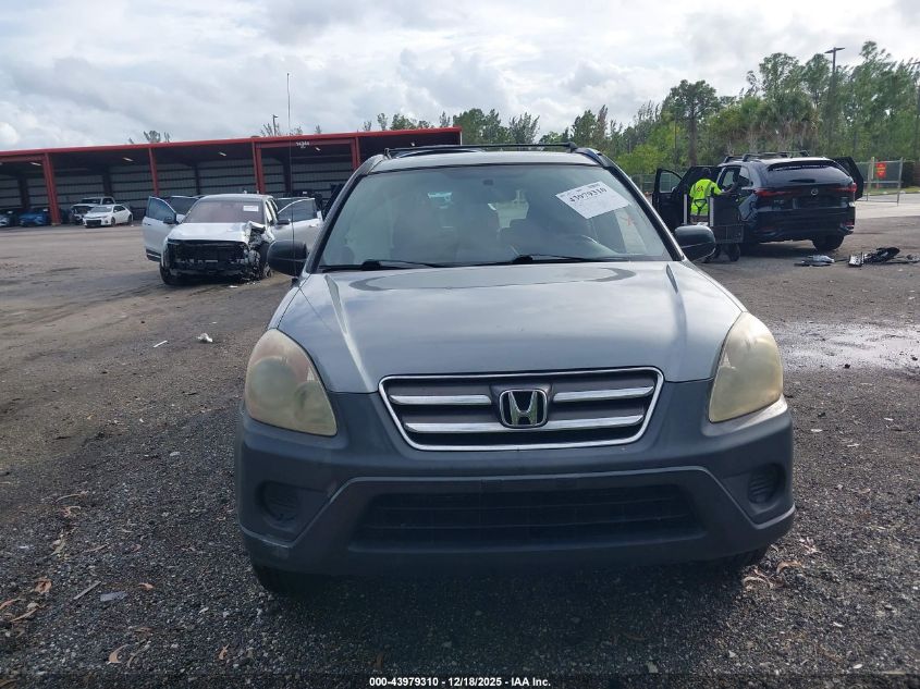 2006 Honda Cr-V Lx VIN: SHSRD78566U435435 Lot: 43979310