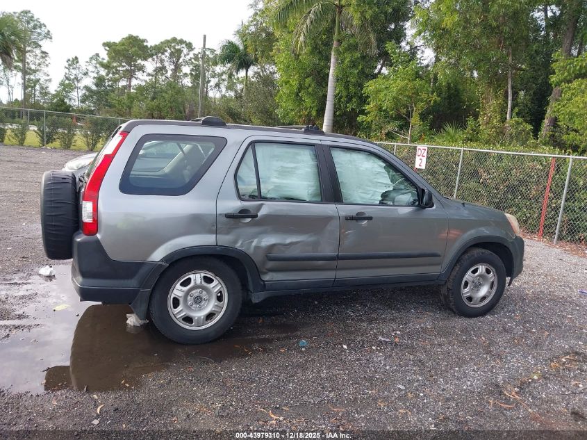 2006 Honda Cr-V Lx VIN: SHSRD78566U435435 Lot: 43979310
