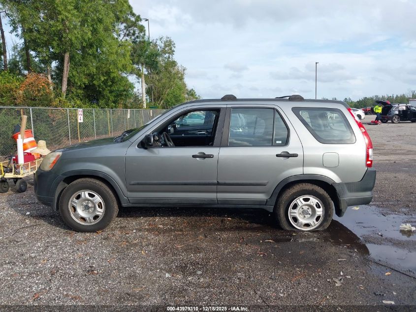 2006 Honda Cr-V Lx VIN: SHSRD78566U435435 Lot: 43979310