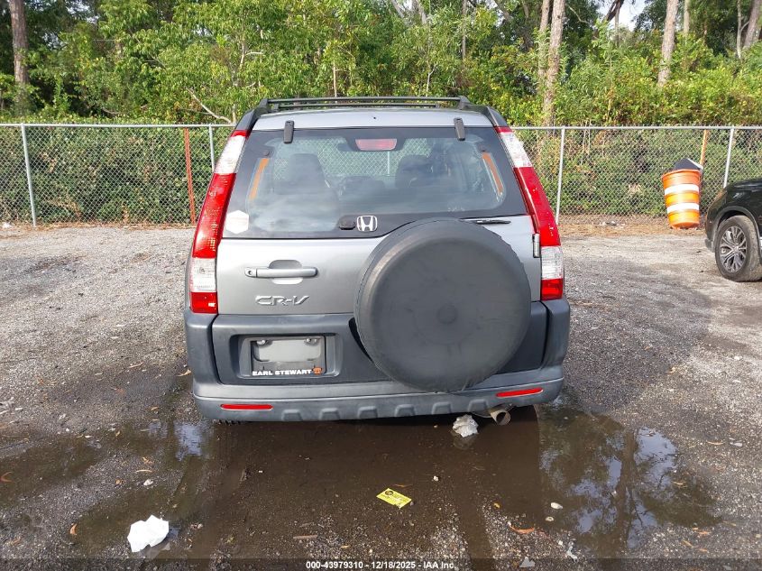 2006 Honda Cr-V Lx VIN: SHSRD78566U435435 Lot: 43979310