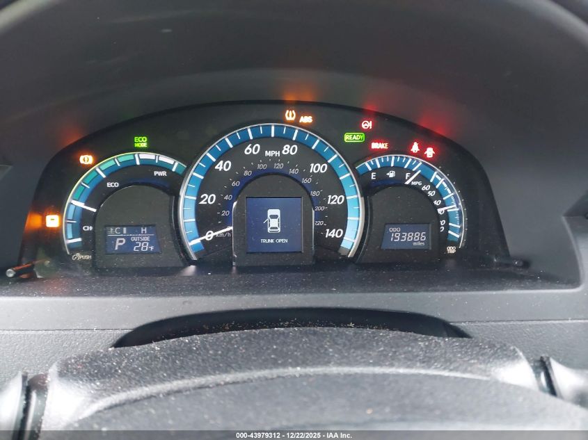 2012 Toyota Camry Hybrid Xle VIN: 4T1BD1FK2CU002336 Lot: 43979312