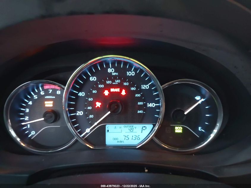 2014 Toyota Corolla Le Eco Premium VIN: 5YFBPRHE6EP023692 Lot: 43979323