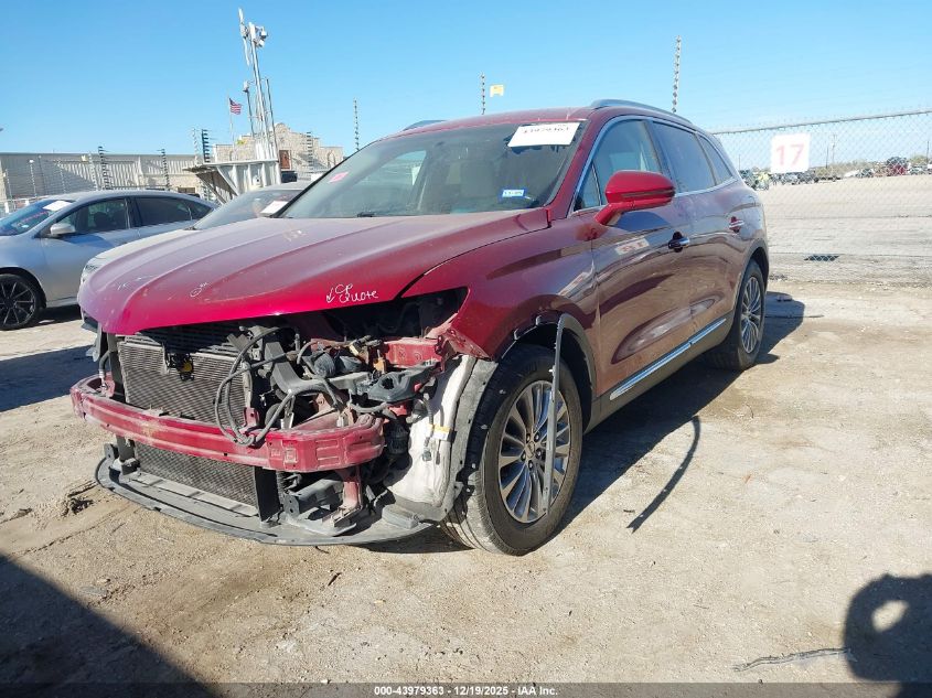 2016 Lincoln Mkx Select VIN: 2LMTJ6KR0GBL63917 Lot: 43979363
