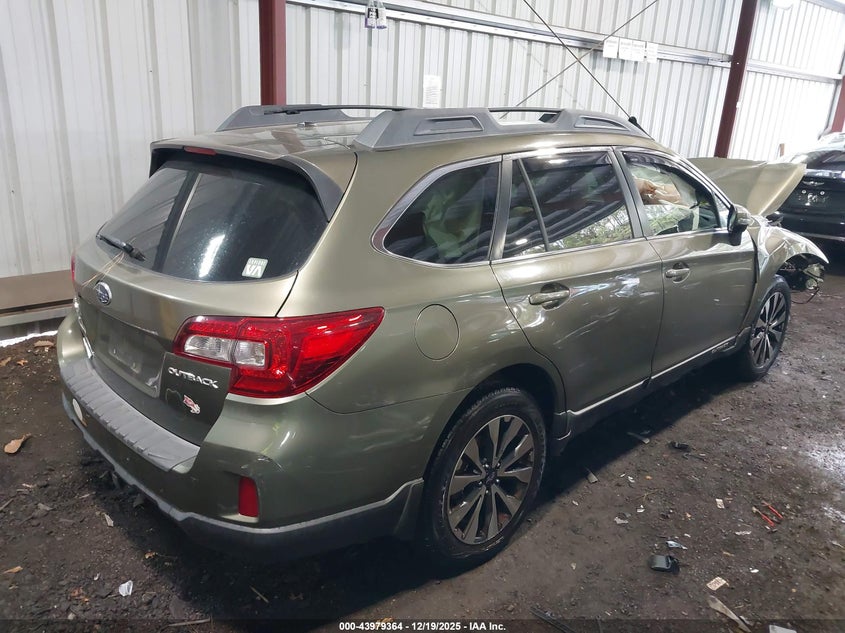 Vin: 4s4bsbnc0f3251119, lot: 44475060, subaru outback 2.5i limited 20154