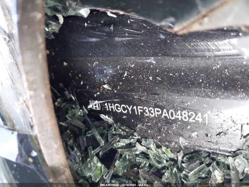 2023 Honda Accord Ex VIN: 1HGCY1F33PA048241 Lot: 43979444