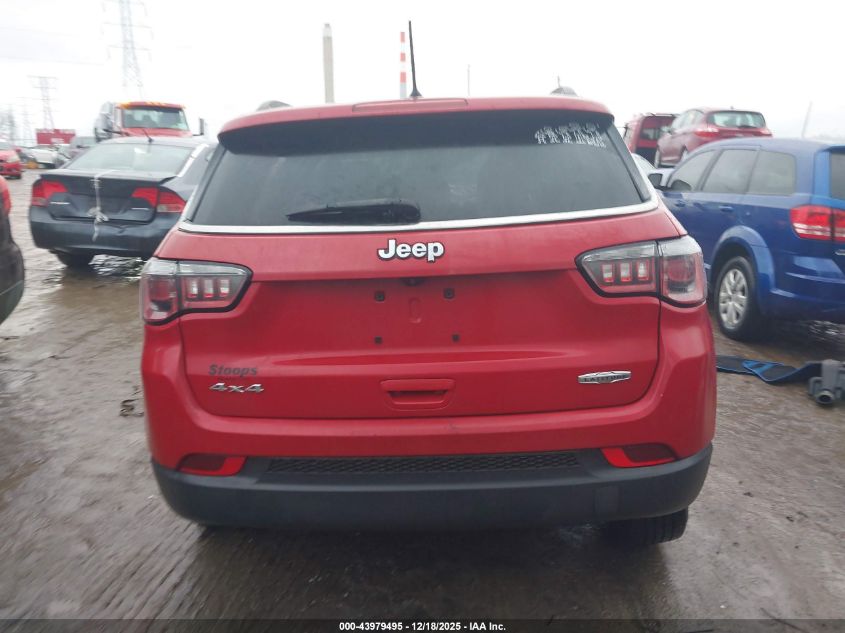 2018 Jeep Compass Latitude 4X4 VIN: 3C4NJDBB3JT191636 Lot: 43979495