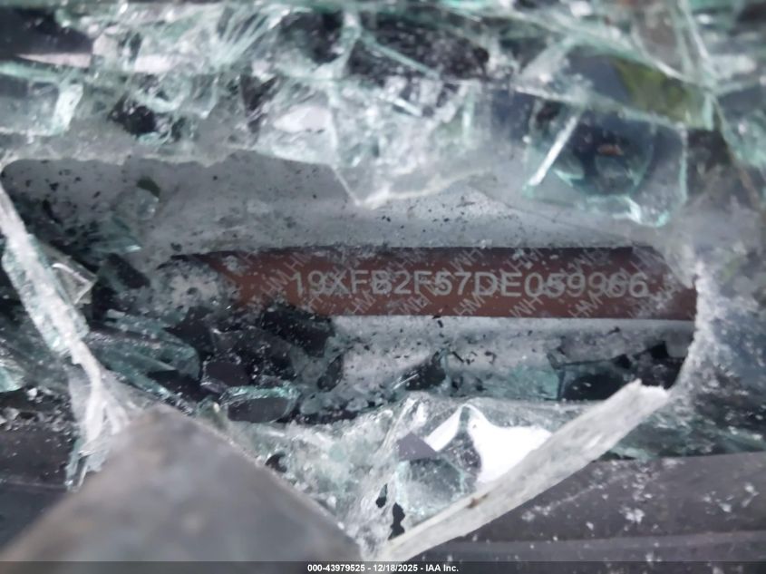 2013 Honda Civic Lx VIN: 19XFB2F57DE059966 Lot: 43979525