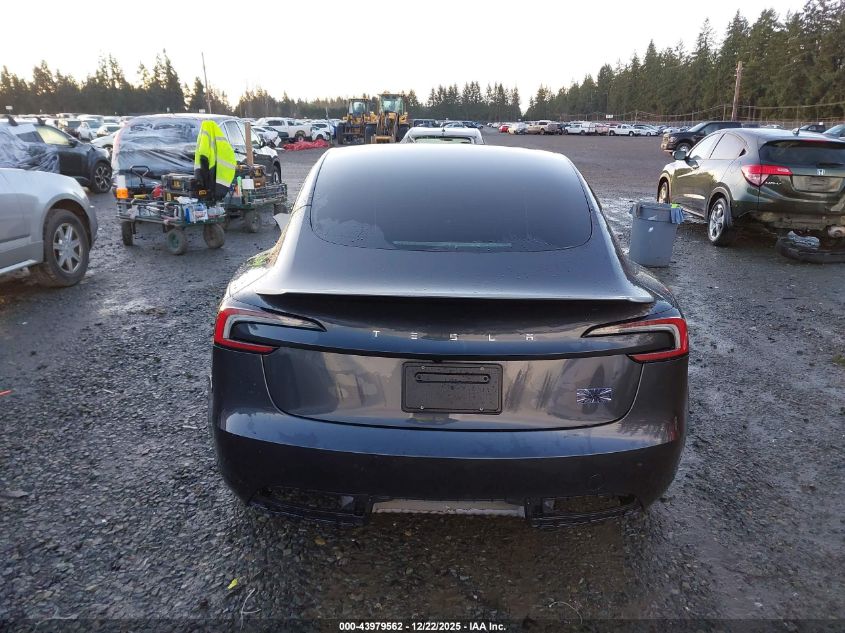2024 Tesla Model 3 Performance All-Wheel Drive VIN: 5YJ3E1ET4RF767789 Lot: 43979562