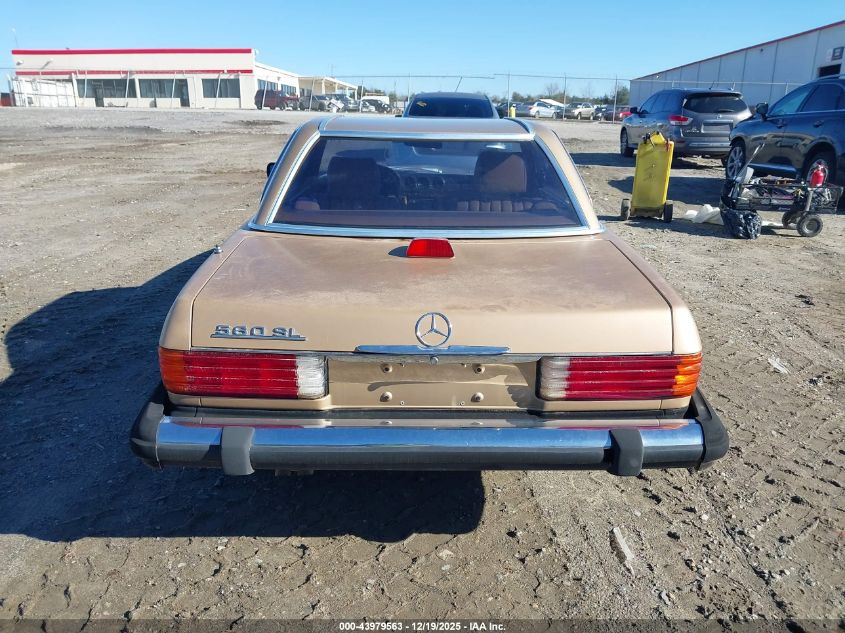 1984 Mercedes-Benz 380 Sl VIN: WDBBA45AXEA012235 Lot: 43979563