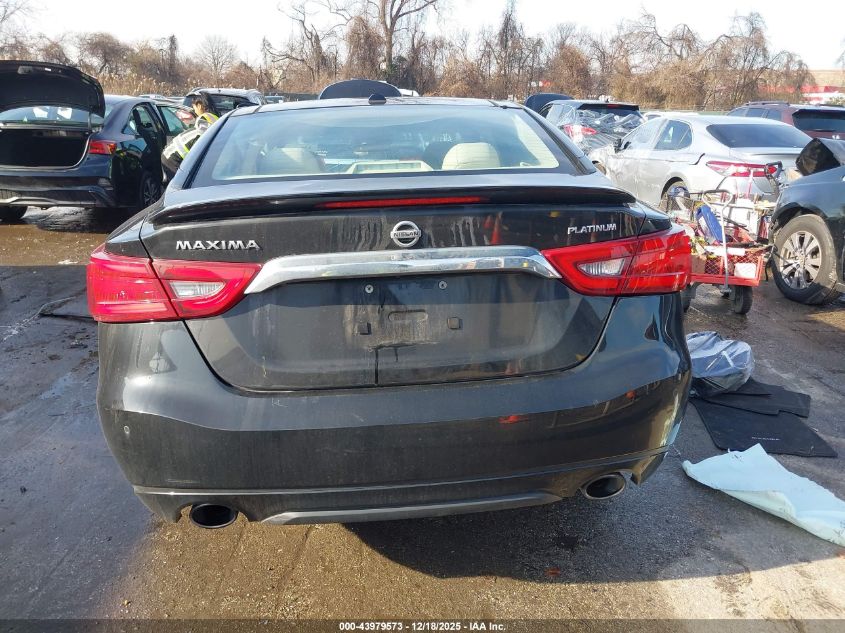 2016 Nissan Maxima 3.5 Platinum VIN: 1N4AA6AP6GC905843 Lot: 43979573